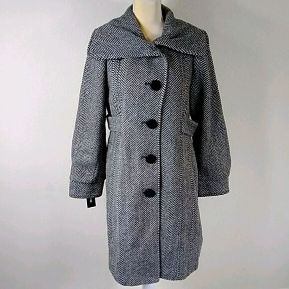 Coat Guess New White, Black - Picture 3 of 16